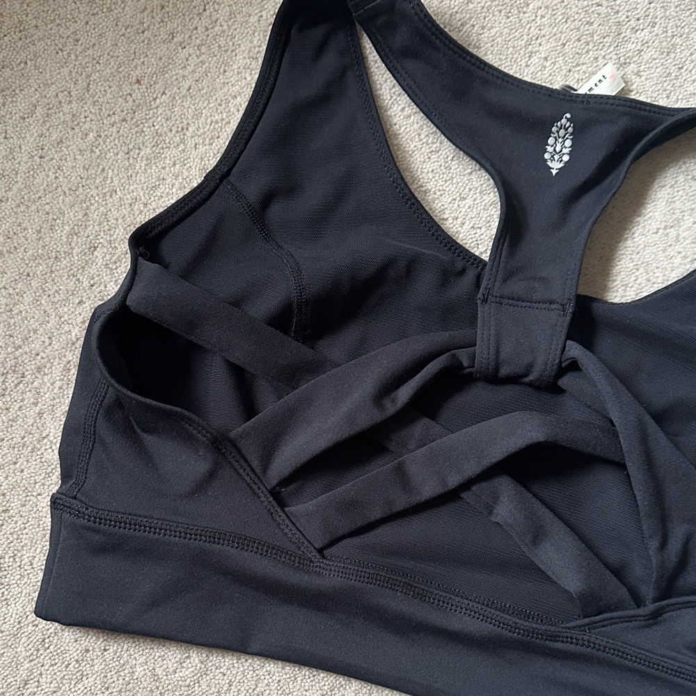 Free People Black Sports Bra! - Picture 5 of 8